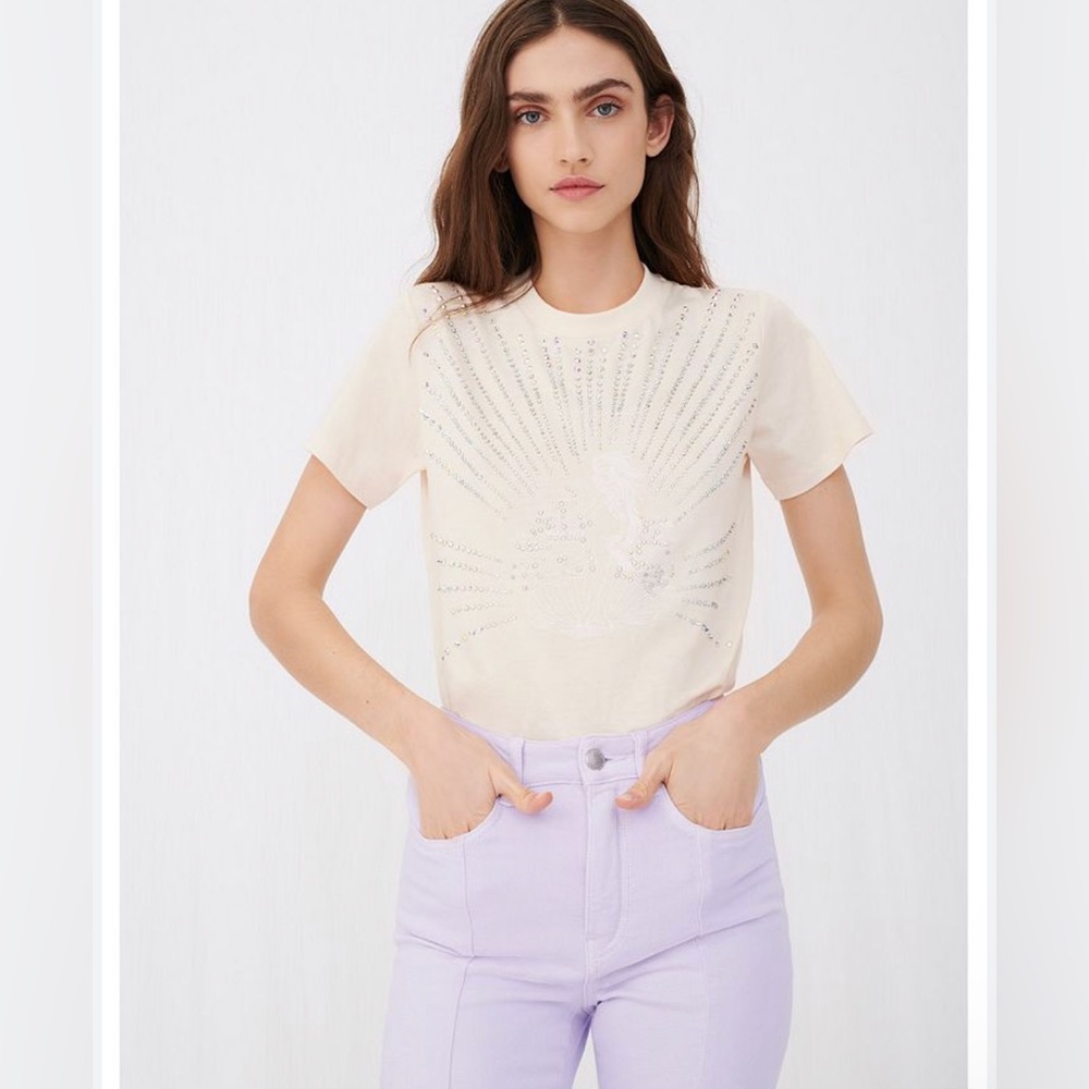 Maje Embellishment t shirt